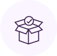 Discreet packaging icon