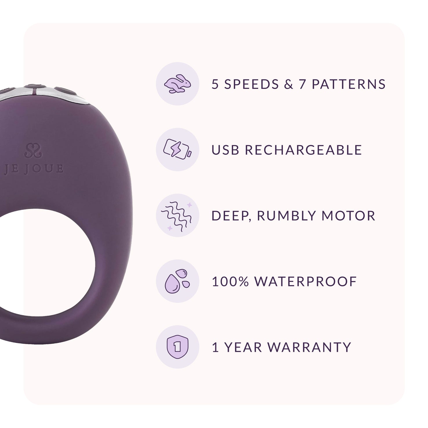 Mio Vibrating Cock Ring for Mutual Pleasure - Best Selling