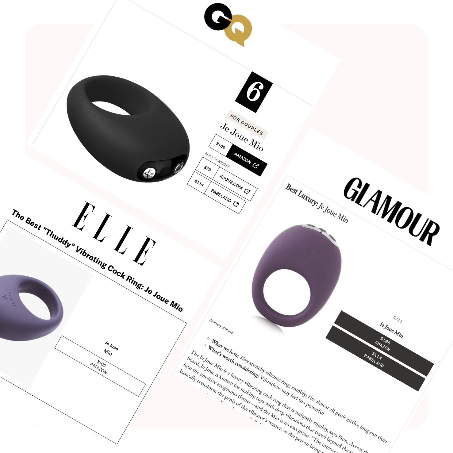 Mio Vibrating Cock Ring for Mutual Pleasure - Best Selling