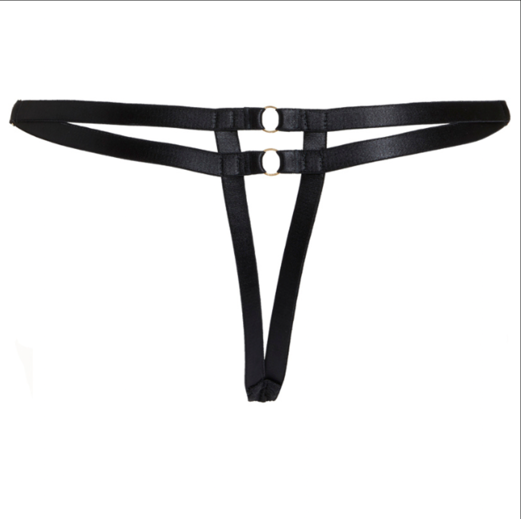 Nina thong against white background