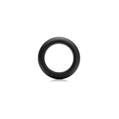 Maximum Stretch Silicone Cock Ring - Black