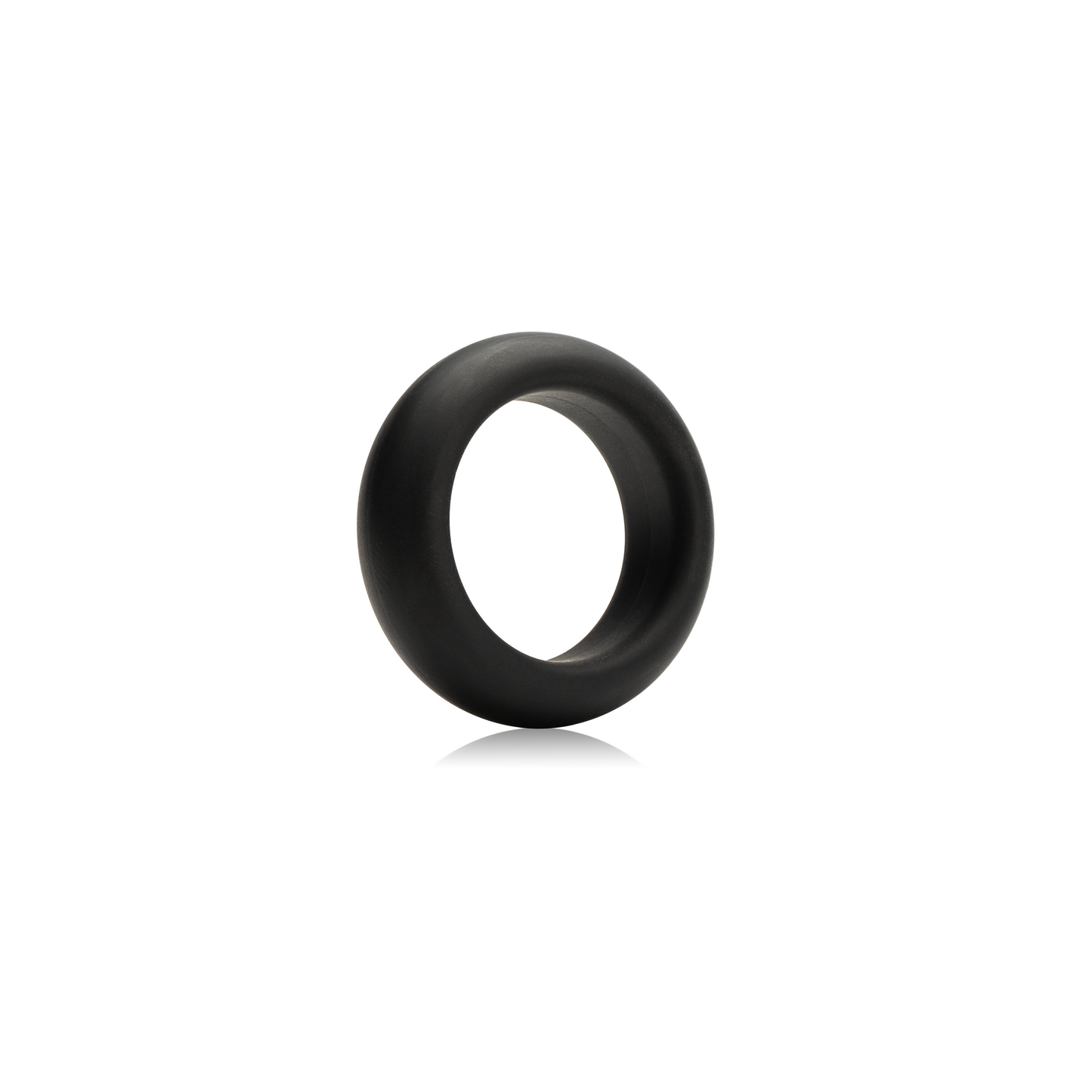Maximum Stretch Silicone Cock Ring - Black